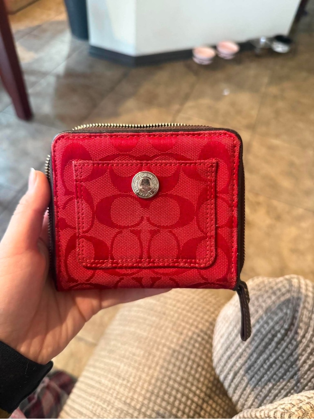 Coach Red Wallet
